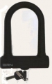 ART.LU 15 N Lucchetto ad arco Fixed Lock in silicone nero 76 mm. x 128 mm